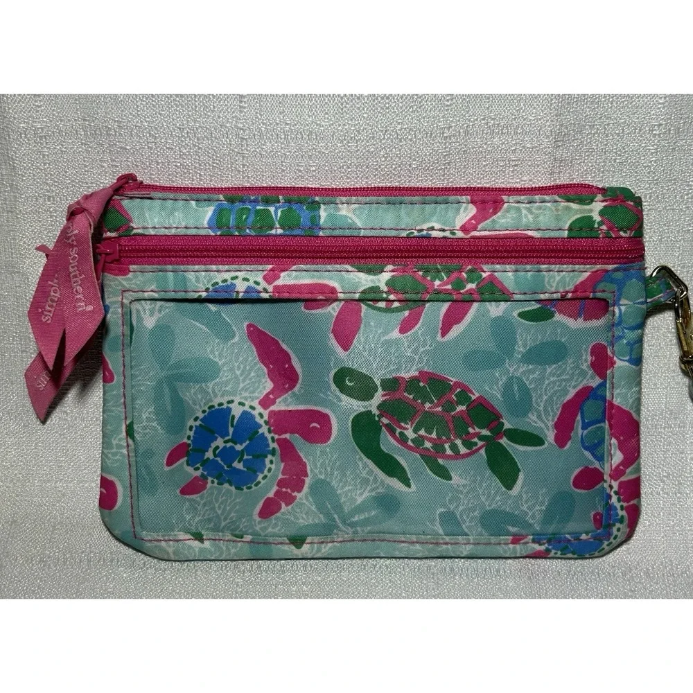 Simply Southern‎ Phone Wristlet Sea Turtles Turquoise Pink